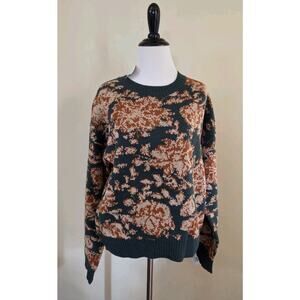 NWT Lost &‎ Wander Fall Green Brown Sweater Women's Small Cozy Warm Cabincore